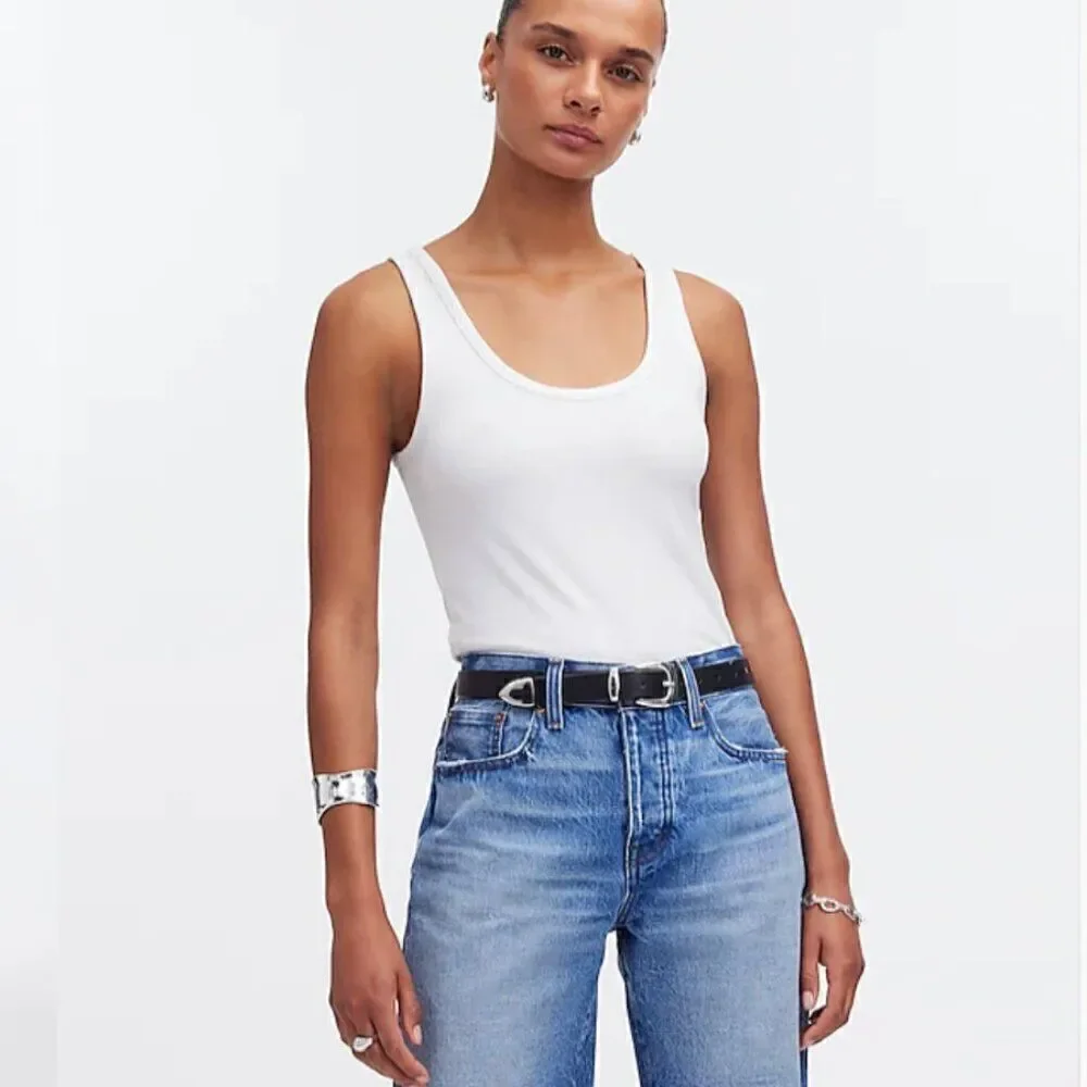 Madewell Long Denim Shorts in Pedersen Wash size 24 NWT